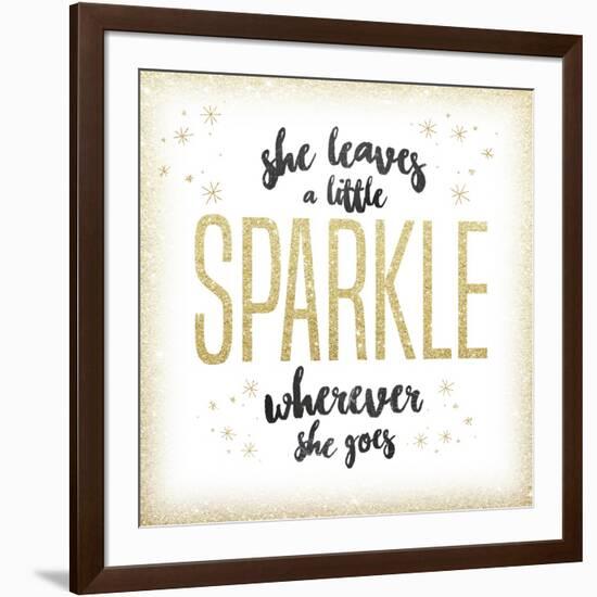 She leaves a sparkle 1-Kimberly Glover-Framed Giclee Print