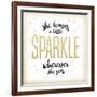 She leaves a sparkle 1-Kimberly Glover-Framed Giclee Print