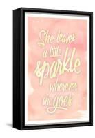 She leaves a sparkle 2-Kimberly Glover-Framed Stretched Canvas