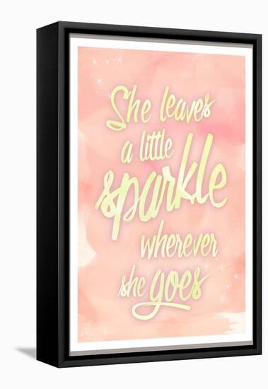 She leaves a sparkle 2-Kimberly Glover-Framed Stretched Canvas