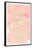 She leaves a sparkle 2-Kimberly Glover-Framed Stretched Canvas