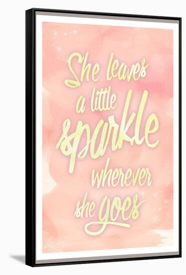 She leaves a sparkle 2-Kimberly Glover-Framed Stretched Canvas