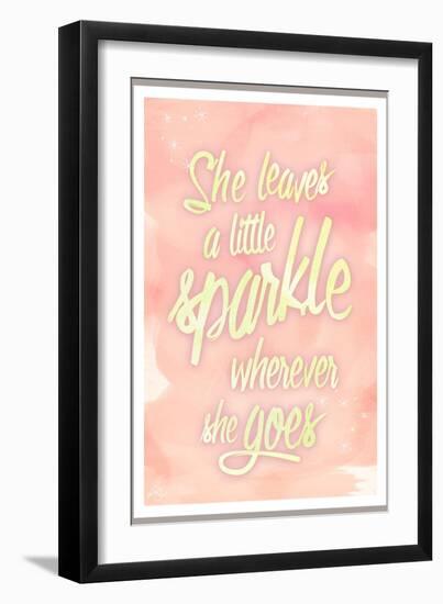 She leaves a sparkle 2-Kimberly Glover-Framed Giclee Print