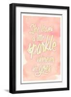 She leaves a sparkle 2-Kimberly Glover-Framed Giclee Print