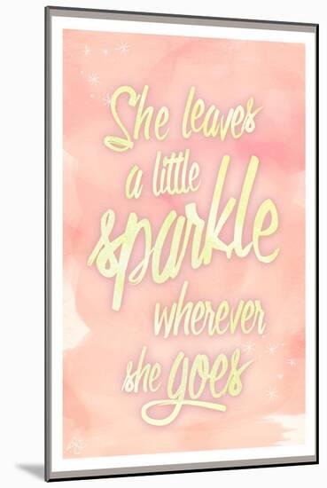 She leaves a sparkle 2-Kimberly Glover-Mounted Giclee Print