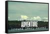 She Looks for Adventure-Vintage Skies-Framed Stretched Canvas