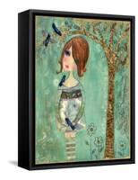 She Loves Birds-Wyanne-Framed Stretched Canvas