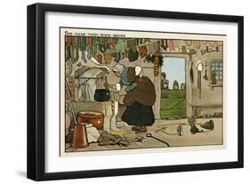 She Made Them Some Broth-John Hassall-Framed Art Print