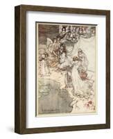 She Never Had So Sweet a Changeling, Illustration from 'Midsummer Nights Dream'-Arthur Rackham-Framed Giclee Print