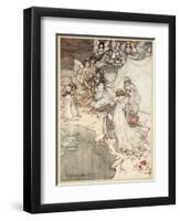 She Never Had So Sweet a Changeling, Illustration from 'Midsummer Nights Dream'-Arthur Rackham-Framed Giclee Print