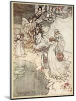 She Never Had So Sweet a Changeling, Illustration from 'Midsummer Nights Dream'-Arthur Rackham-Mounted Giclee Print