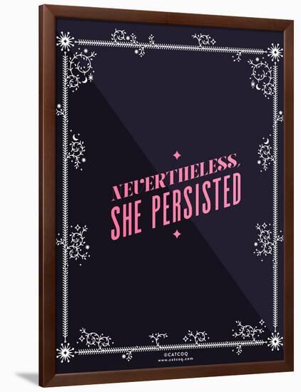 She Persisted-Cat Coquillette-Framed Art Print