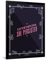 She Persisted-Cat Coquillette-Framed Art Print