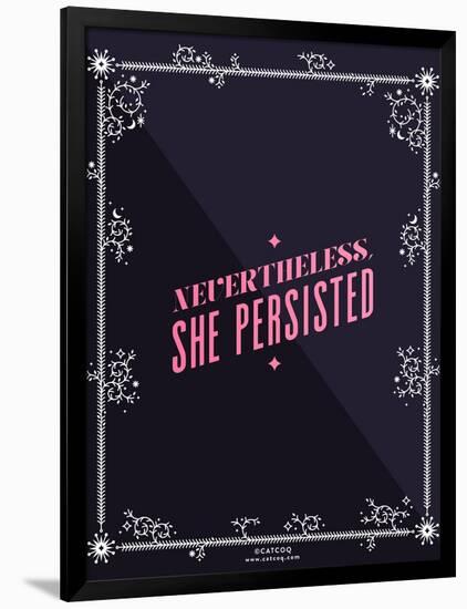 She Persisted-Cat Coquillette-Framed Art Print