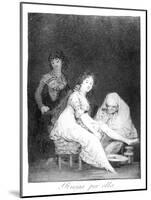 She Prays for Her, 1799-Francisco de Goya-Mounted Giclee Print