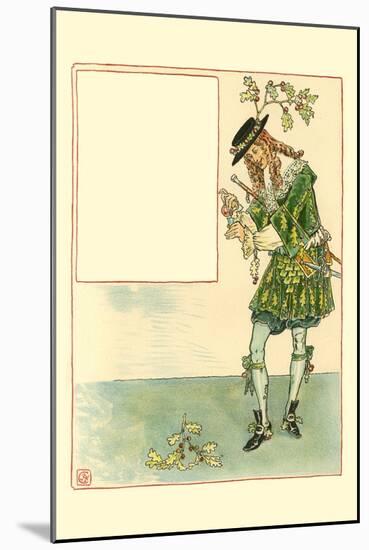 She Recovered Only When the 29th of May Gave Her a Mouthful of Oak Apple Cider.-Walter Crane-Mounted Art Print