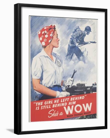 She's a Wow Poster-Adolph Treidler-Framed Giclee Print