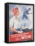 She's a Wow Poster-Adolph Treidler-Framed Stretched Canvas