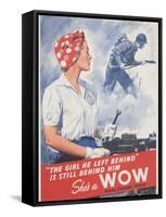 She's a Wow Poster-Adolph Treidler-Framed Stretched Canvas