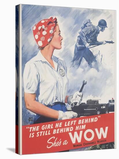 She's a Wow Poster-Adolph Treidler-Stretched Canvas