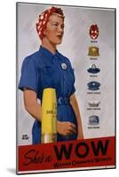 She's a Wow Poster-Adolph Treidler-Mounted Giclee Print