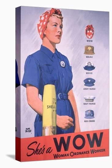 She's a Wow Poster-Adolph Treidler-Stretched Canvas