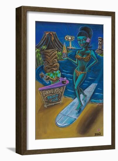 She’s the Bomb-Beatnik (Graeme Mckim)-Framed Art Print