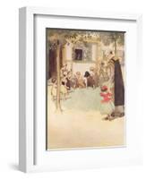 She Saw the Children Disporting Themselves-Hugh Thomson-Framed Giclee Print