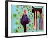 She Sees the Dog Hover-Susse Volander-Framed Art Print