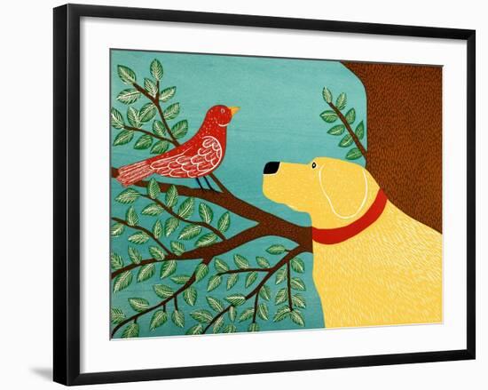 She Sings A Lovely Song Yellow-Stephen Huneck-Framed Giclee Print