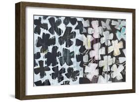 She Tried to Match Her Garden Flowers-Jan Weiss-Framed Art Print