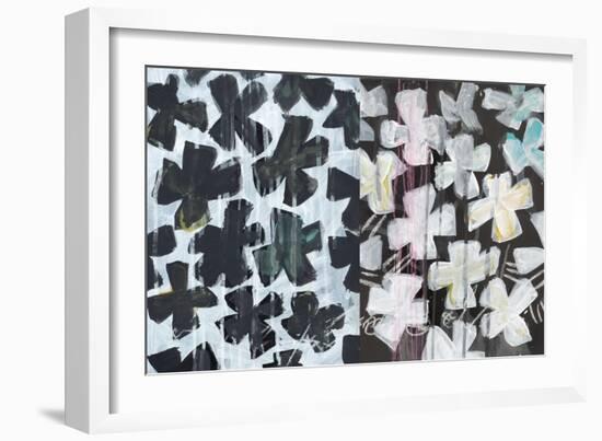 She Tried to Match Her Garden Flowers-Jan Weiss-Framed Premium Giclee Print