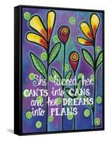 She Turned-Carla Bank-Framed Stretched Canvas