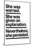 She Was Warned - Sans-null-Mounted Poster