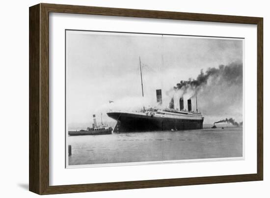 She Who Called for Aid across the Waters of the Sea: The 'Palace' Which Collided with an Iceberg,…-null-Framed Photographic Print