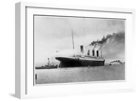 She Who Called for Aid across the Waters of the Sea: The 'Palace' Which Collided with an Iceberg,…-null-Framed Photographic Print