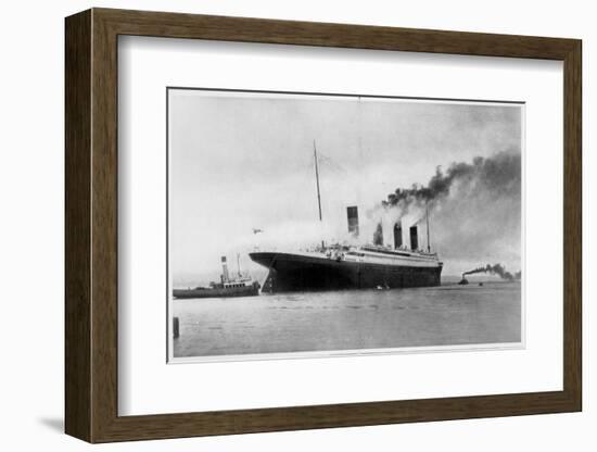 She Who Called for Aid across the Waters of the Sea: The 'Palace' Which Collided with an Iceberg,…-null-Framed Photographic Print