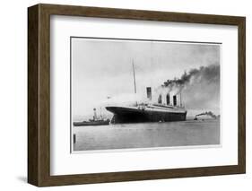 She Who Called for Aid across the Waters of the Sea: The 'Palace' Which Collided with an Iceberg,…-null-Framed Photographic Print