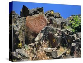 She Who Watches, Tsagaglalal Petroglyph, Washington, USA-Jaynes Gallery-Stretched Canvas