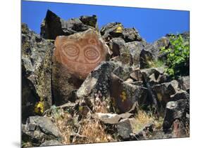 She Who Watches, Tsagaglalal Petroglyph, Washington, USA-Jaynes Gallery-Mounted Photographic Print