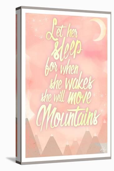 She Will Move Mountains 1-Kimberly Glover-Stretched Canvas