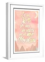 She Will Move Mountains 1-Kimberly Glover-Framed Giclee Print