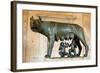 She-Wolf Bronze Sculpture-null-Framed Photographic Print