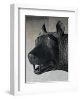 She-Wolf Suckling Romulus and Remus (Mythical Founders of Rome)-null-Framed Giclee Print