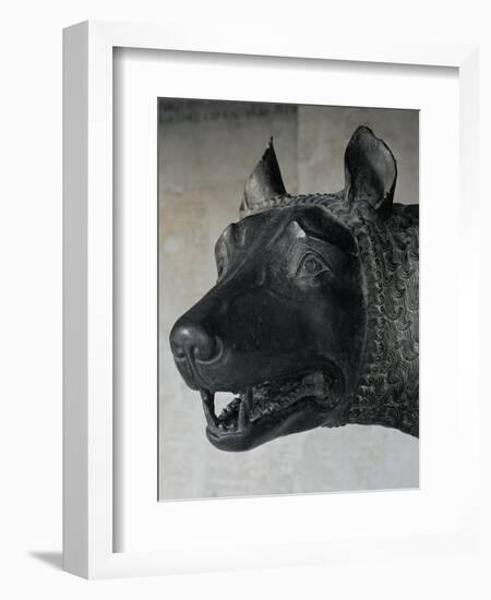 She-Wolf Suckling Romulus and Remus (Mythical Founders of Rome)-null-Framed Giclee Print