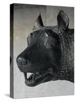 She-Wolf Suckling Romulus and Remus (Mythical Founders of Rome)-null-Stretched Canvas