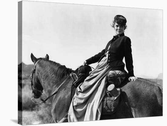 SHE WORE A YELLOW RIBBON, 1949 directed by JOHN FORD Joanne Dru (b/w photo)-null-Stretched Canvas