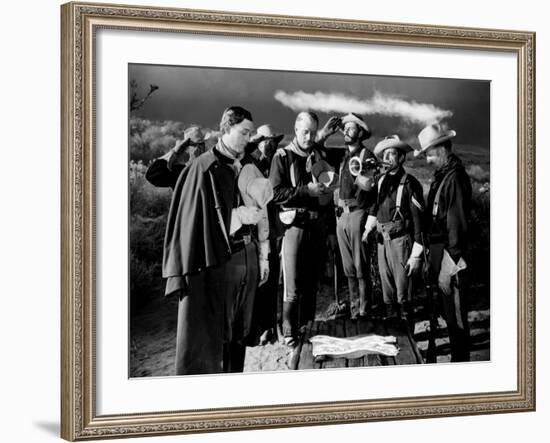 She Wore A Yellow Ribbon, Ben Johnson, John Wayne, 1949-null-Framed Photo