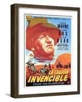 She Wore a Yellow Ribbon, Spanish Movie Poster, 1949-null-Framed Art Print