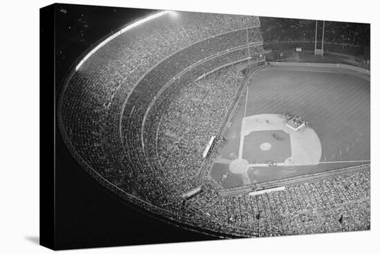 Shea Stadium during Beatles Concert-null-Stretched Canvas